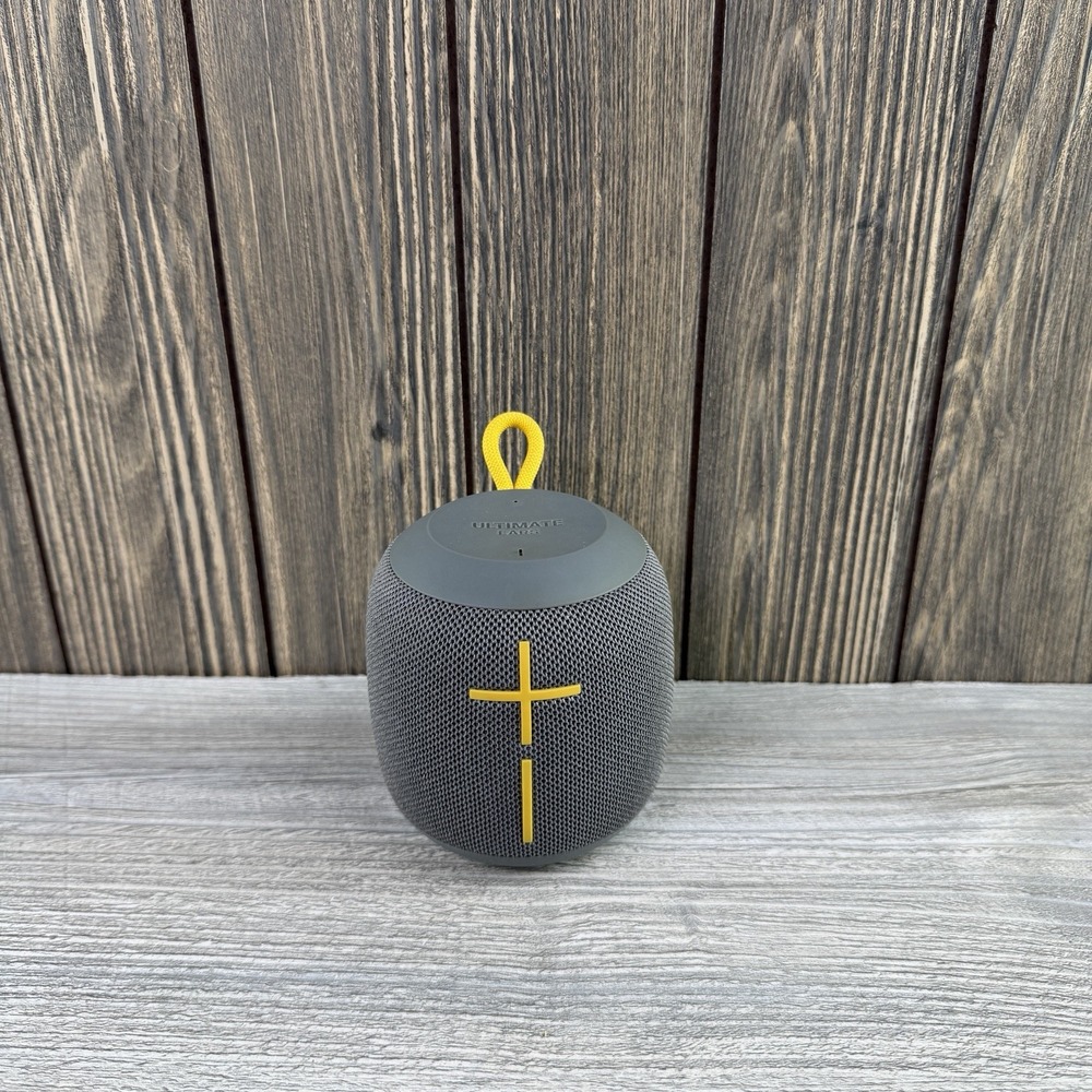 Ultimate Ears WONDERBOOM Wireless Portable Speaker  Grey "Tested Working"